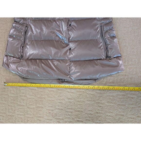 Athleta Puffer Vest Women XL Champagne Downtown Down Water Resistant - Picture 8 of 12